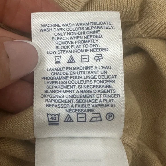 Lands’ End Fine-Gauge Cotton‎ Cardigan & Tank Set NWT Large Opened to take pics - Picture 8 of 17